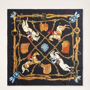 Brand new in box Brooks Brothers sold out silk equestrian horse scarf